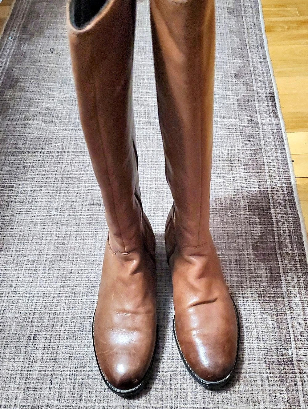 Leather Brown Riding Boots - Picture 3 of 7